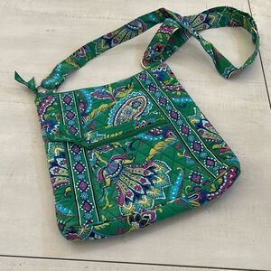 Vera Bradley Green Paisley Crossbody Bag